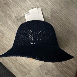 Nordstrom Navy Crochet Hat